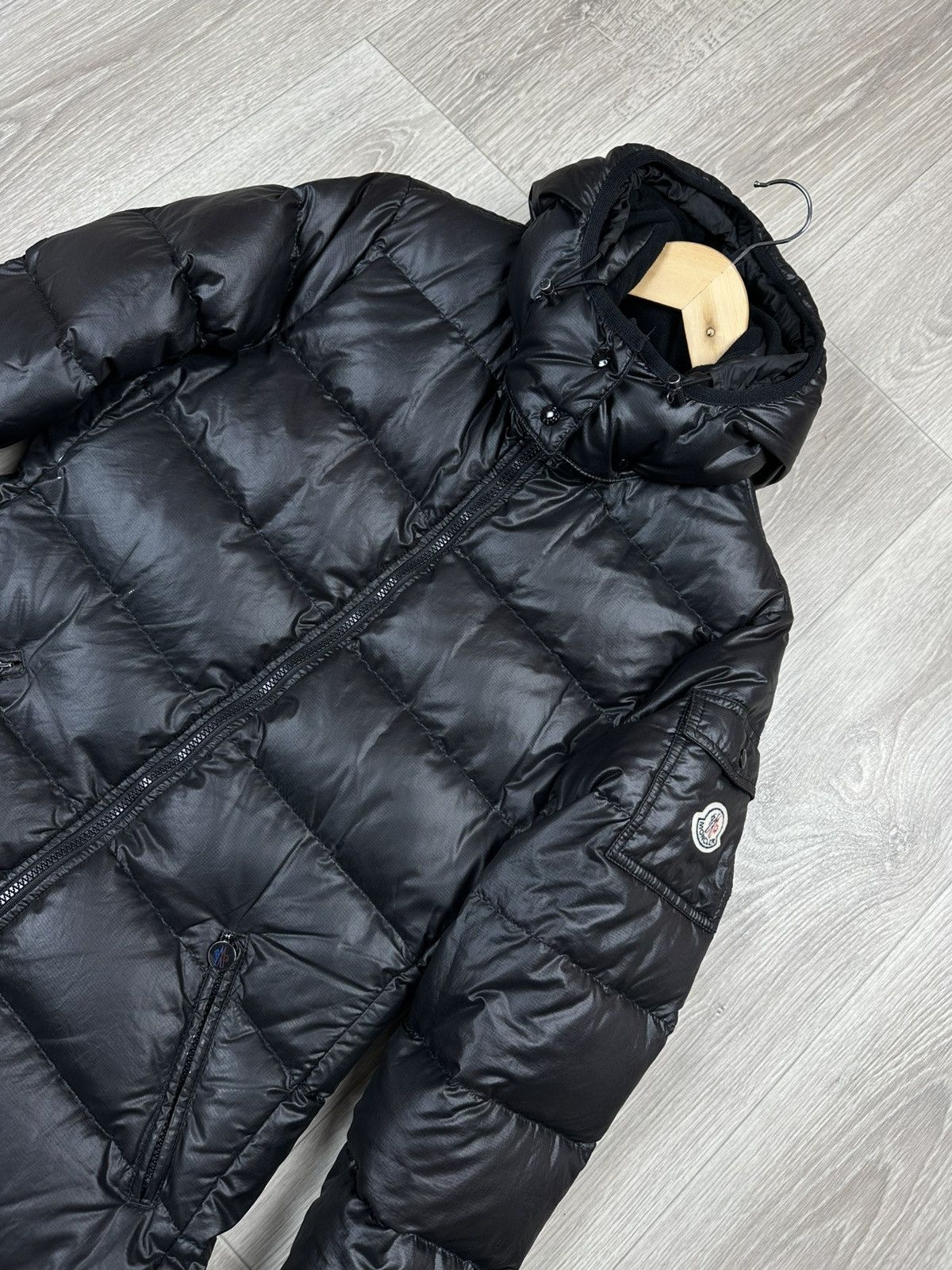 Moncler Black Moncler Moka Long Hooded Dawn Puffer Parka Jacket Size L / US 10 / IT 46 - 2 Thumbnail