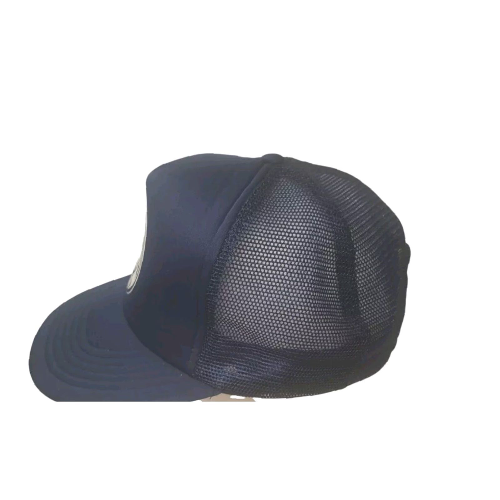 Vintage VINTAGE Bermuda Fishing Trucker Hat Snapback Hat Patch 1980's Hat Men One Size Blue 80s Snapback Size ONE SIZE - 4 Thumbnail