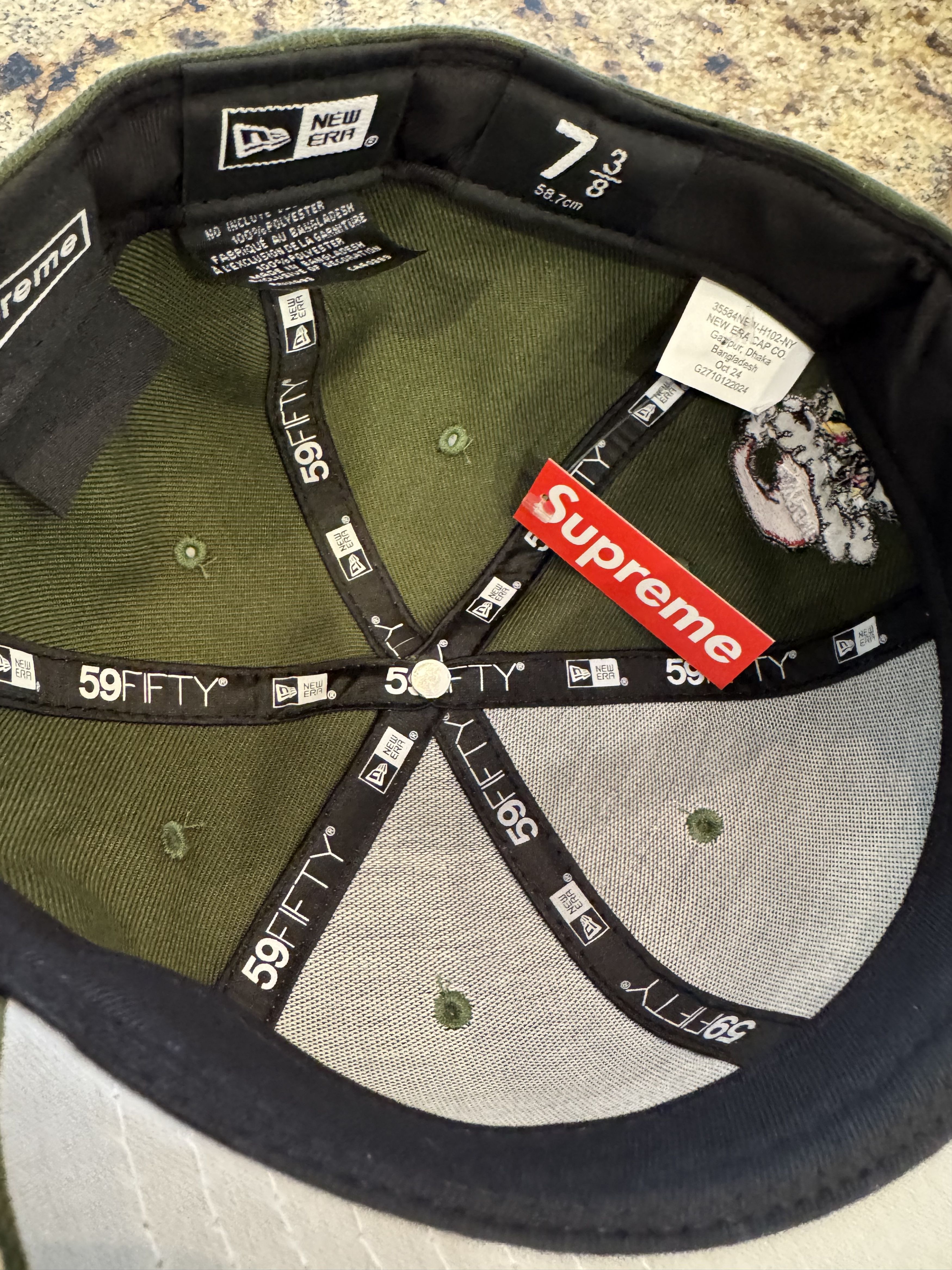 Supreme Supreme Grinch New Era Box Logo Fitted Hat Size ONE SIZE - 6 Thumbnail
