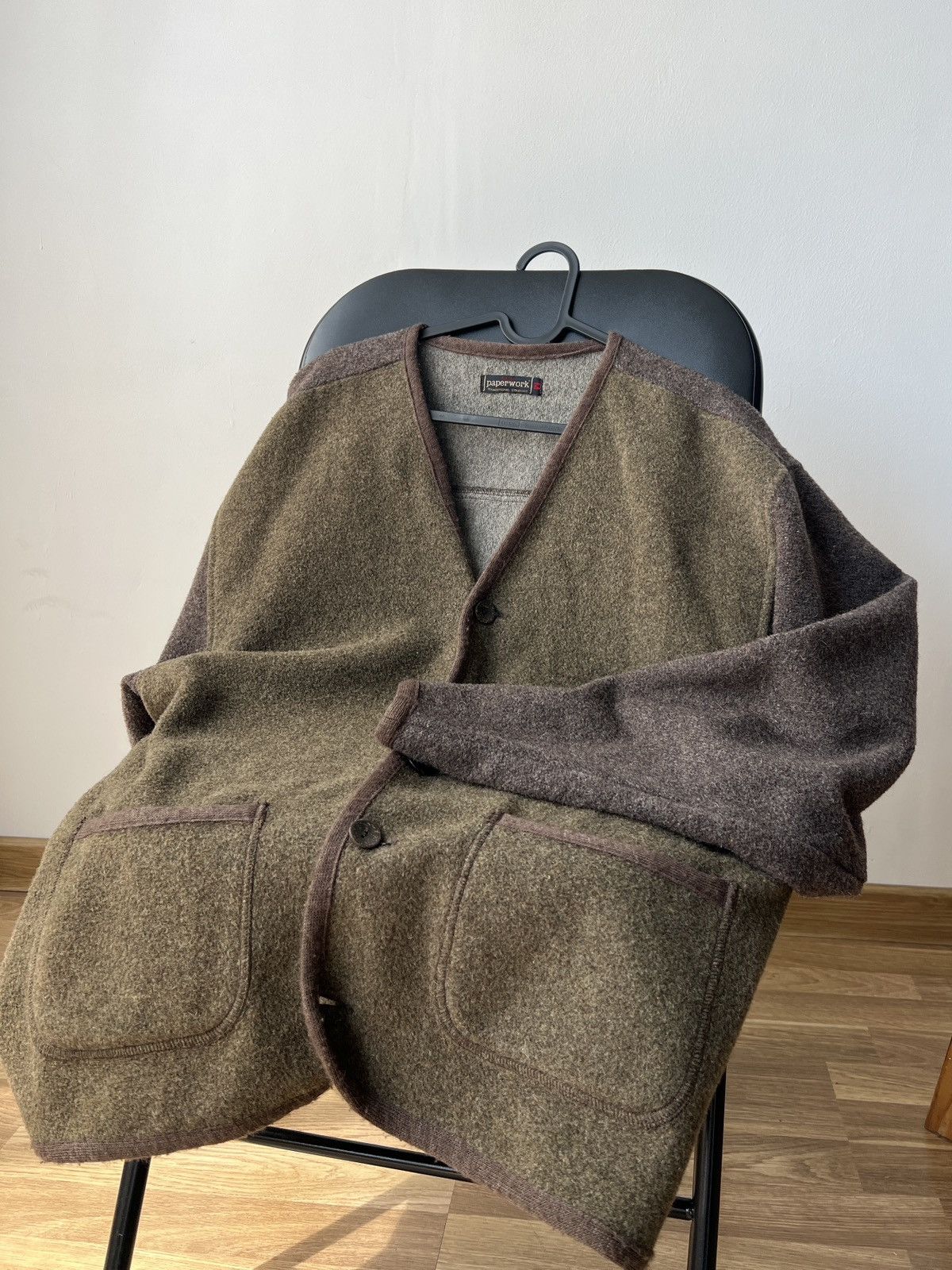 Other Vintage Paperwork Denmark Utility Wool Cardigan Jacket M Size US M / EU 48-50 / 2 - 4 Thumbnail