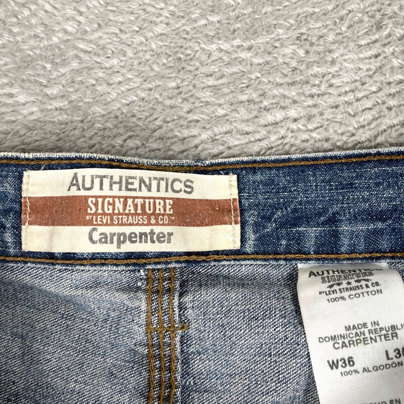 Vintage VINTAGE Levi's Signature Carpenter Jeans Mens 36x30 Blue Baggy Skater Denim Size US 36 / EU 52 - 3 Thumbnail