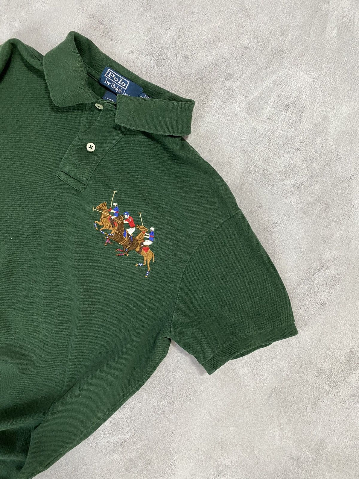 Polo Ralph Lauren × Ralph Lauren × Vintage 🔫 Vintage Polo Ralph Lauren Pique Triple Pony Number 3 Size US M / EU 48-50 / 2 - 3 Thumbnail