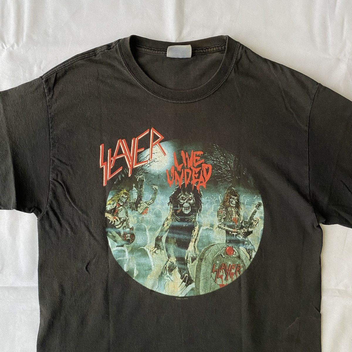 Band Tees × Vintage Vintage Slayer Live Undead Tees Size US M / EU 48-50 / 2 - 5 Thumbnail