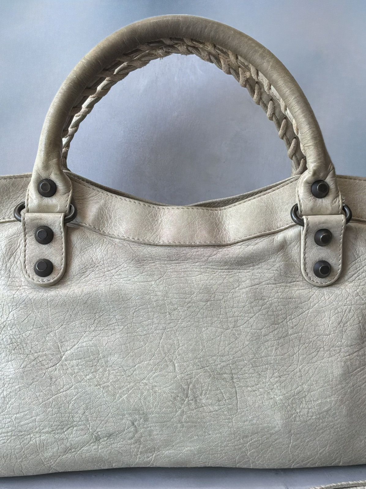Balenciaga Balenciaga - Le First - Beige Lambskin Bag Size ONE SIZE - 14 Thumbnail
