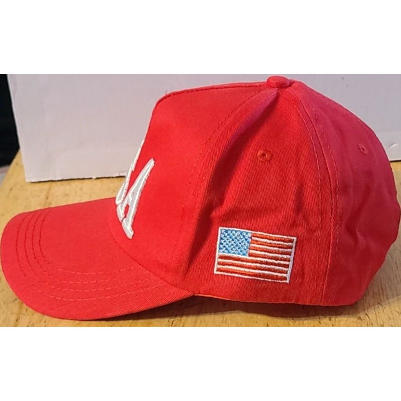 Vintage Vintage USA Flag Patriotic Baseball Cap Men Adjustable Red Size ONE SIZE - 3 Thumbnail