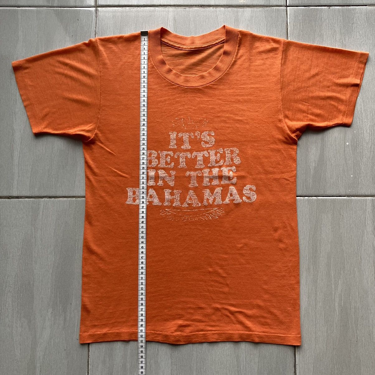 Vintage Vintage 80s It’s Better In The Bahamas Tees Single Stich Size US S / EU 44-46 / 1 - 18 Thumbnail