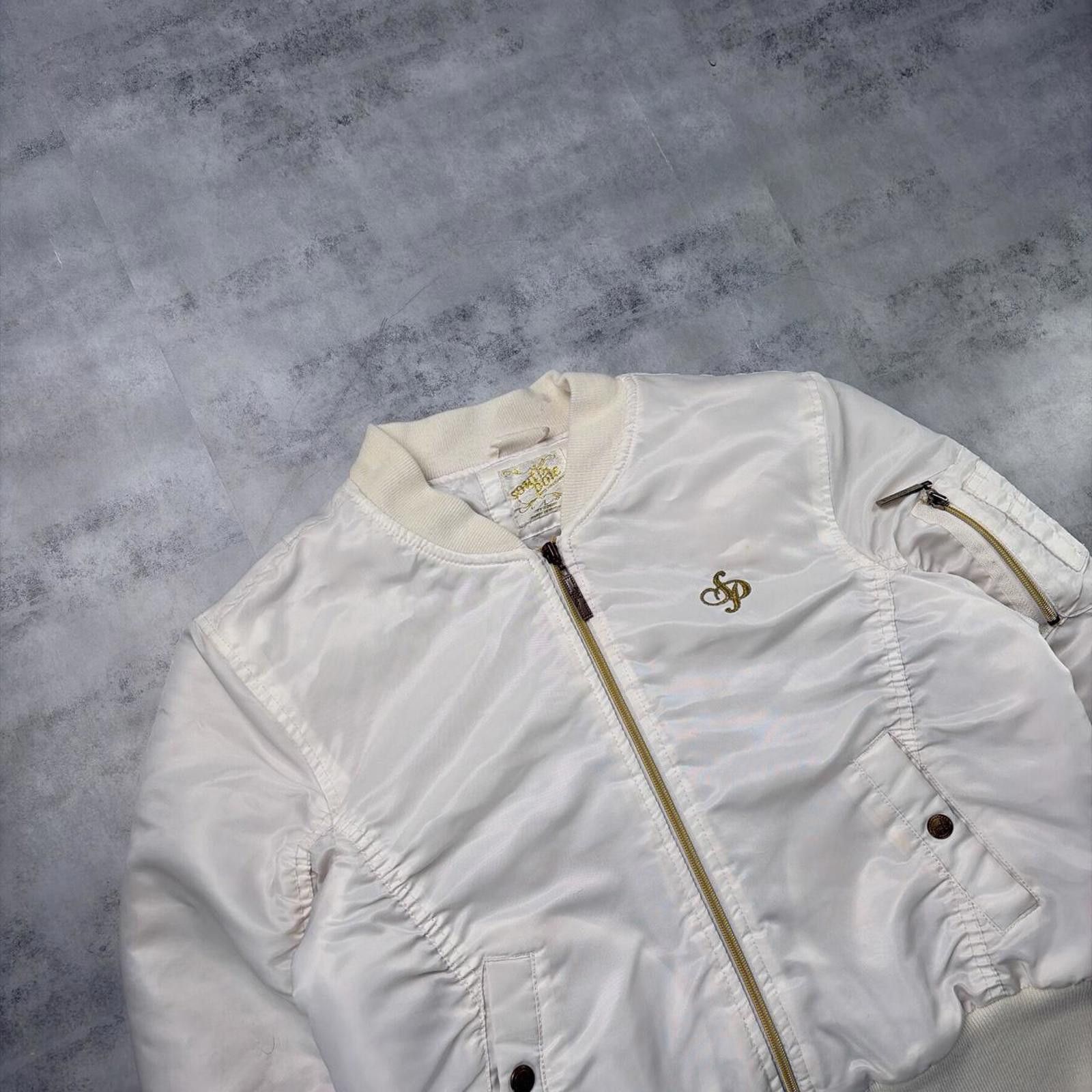 Southpole Y2K White Southpole Grunge Bomber Puffer Jacket Size S / US 4 / IT 40 - 5 Thumbnail