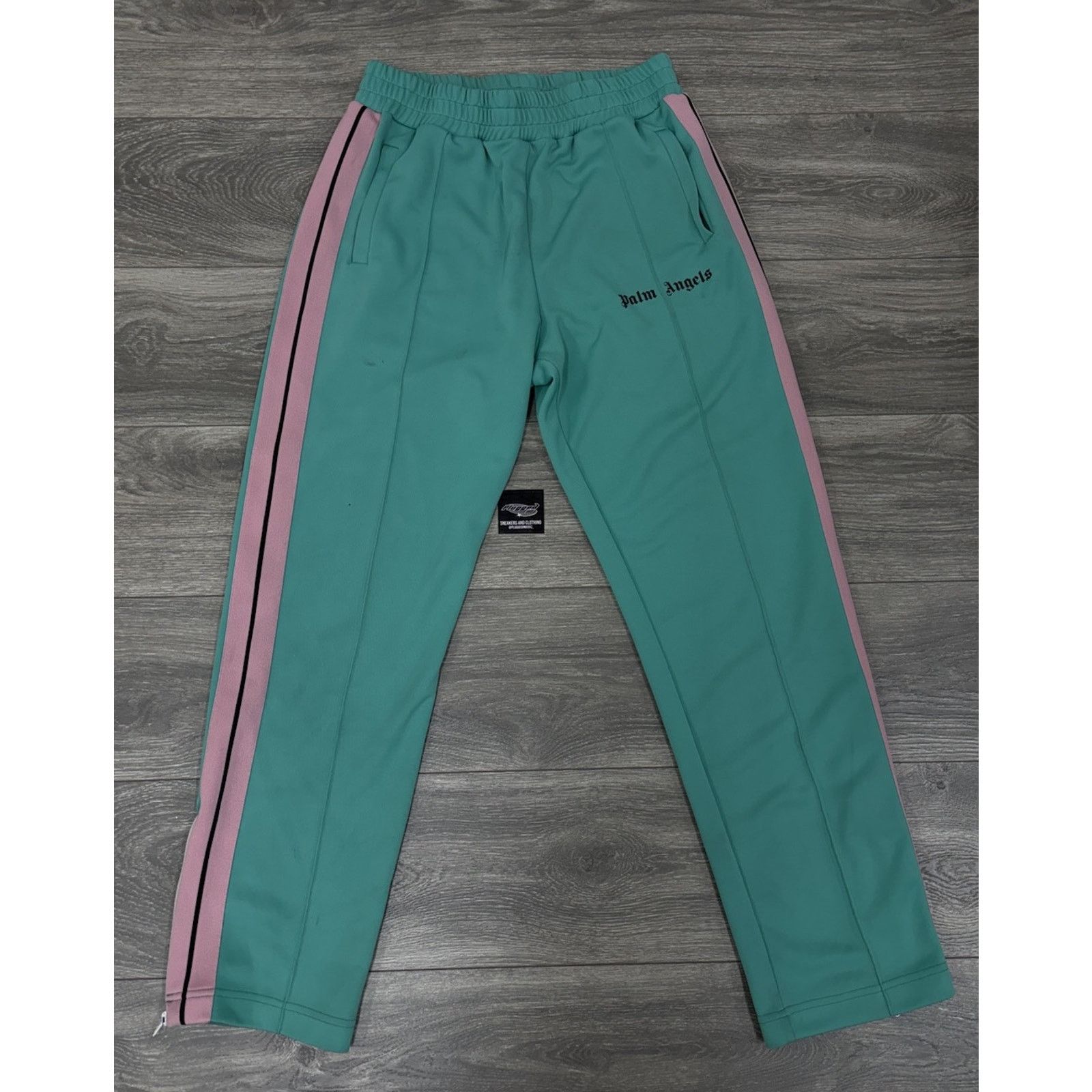 Palm Angels Palm Angels Sweatpants ‘ Green, Pink ‘ | GOOD CONDITION! Size US 37 - 1 Thumbnail