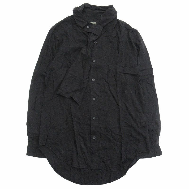 Yohji Yamamoto YOHJI YAMAMOTO POUR HOMME scarf collar shirt Size US M / EU 48-50 / 2 - 1 Thumbnail