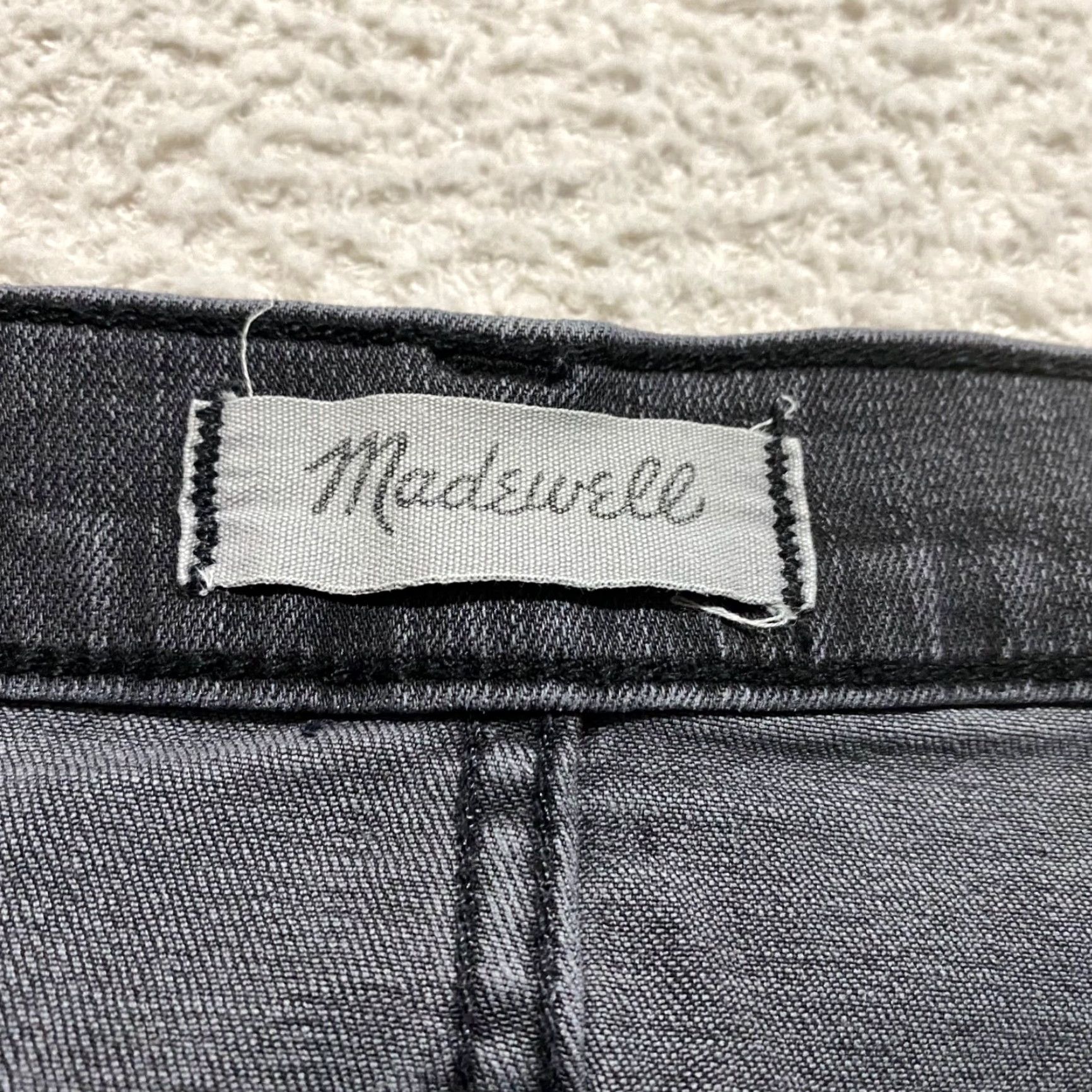 Madewell Madewell Jeans Womens Gray Denim High Rise Skinny 30 Medium Wash Button 5-Pocket Regular Rise Modern American 90s Women Size 24" / US 00 / IT 34 - 7 Thumbnail