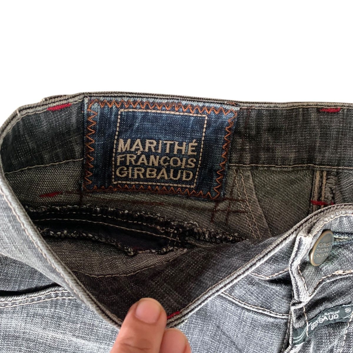If Six Was Nine × Le Grande Bleu (L.G.B.) × Marithe + Francois Girbaud Marithe francois girbaud flare jeans Size US 26 / EU 42 - 9 Thumbnail