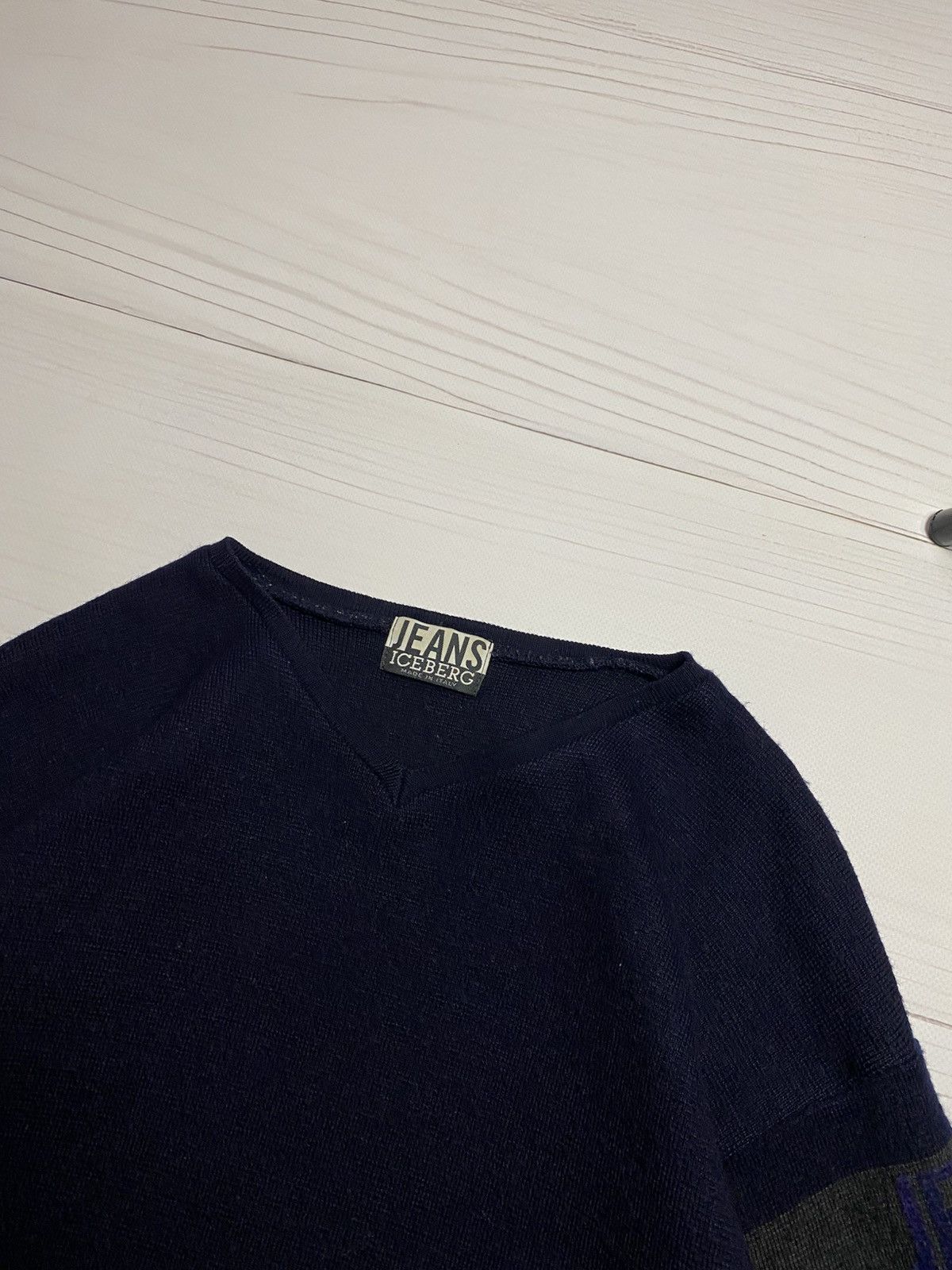 Iceberg Vintage Iceberg Jeans Big logo wool sweater Size US L / EU 52-54 / 3 - 6 Thumbnail