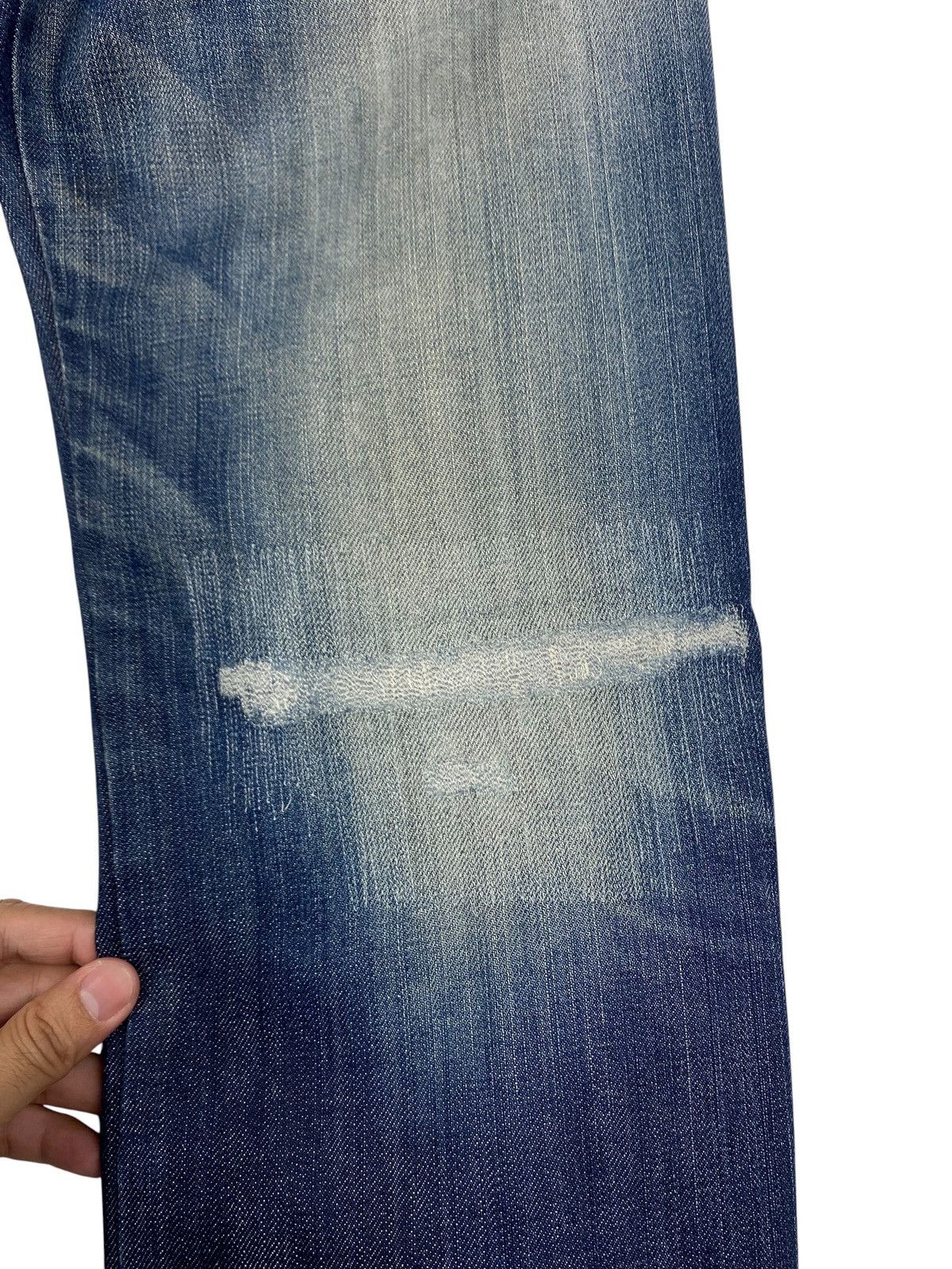Marithe + Francois Girbaud Marithé François Girbaud Crossed Red Enamel Tape Denim Jeans Size US 30 / EU 46 - 16 Thumbnail