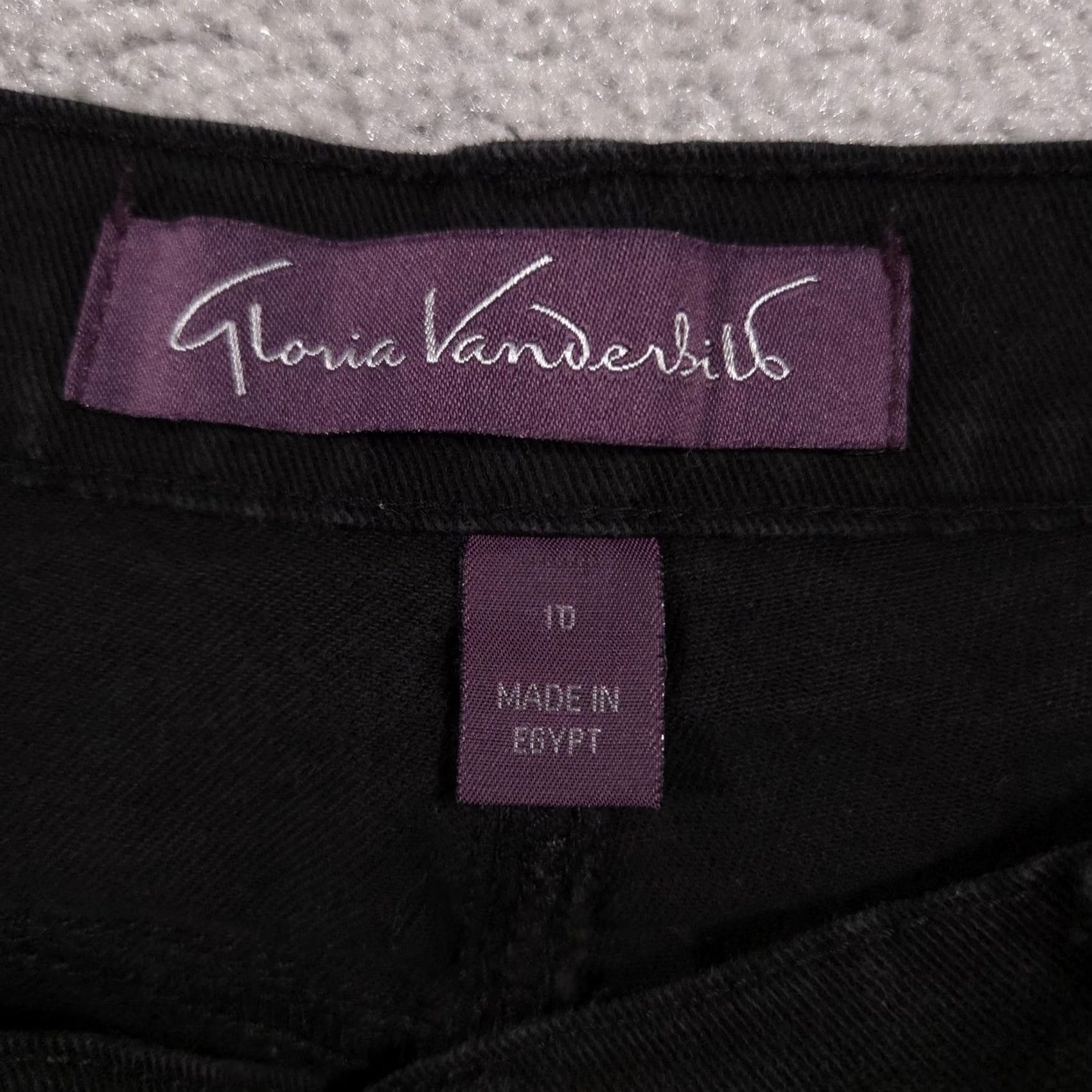 Gloria Vanderbilt Gloria Vanderbilt Jeans Womens 10 Short Black Stretch Denim Straight 5 Pocket Size 32" / US 10 / IT 46 - 4 Thumbnail