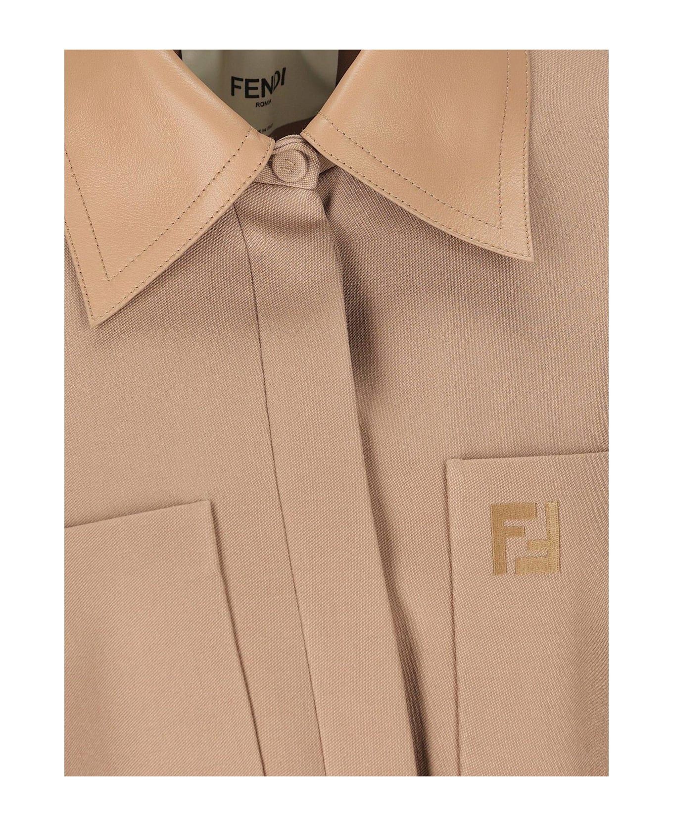 Fendi o1s1wg110326 Jacket in Beige Size S / US 4 / IT 40 - 3 Thumbnail