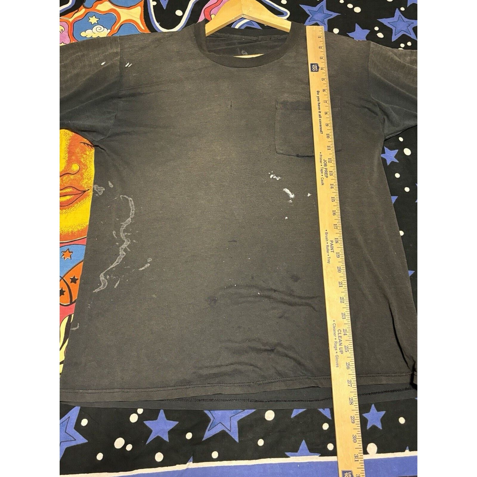Other Vintage Faded Black Blank Shirt Size Unknown Distressed Size US L / EU 52-54 / 3 - 7 Thumbnail