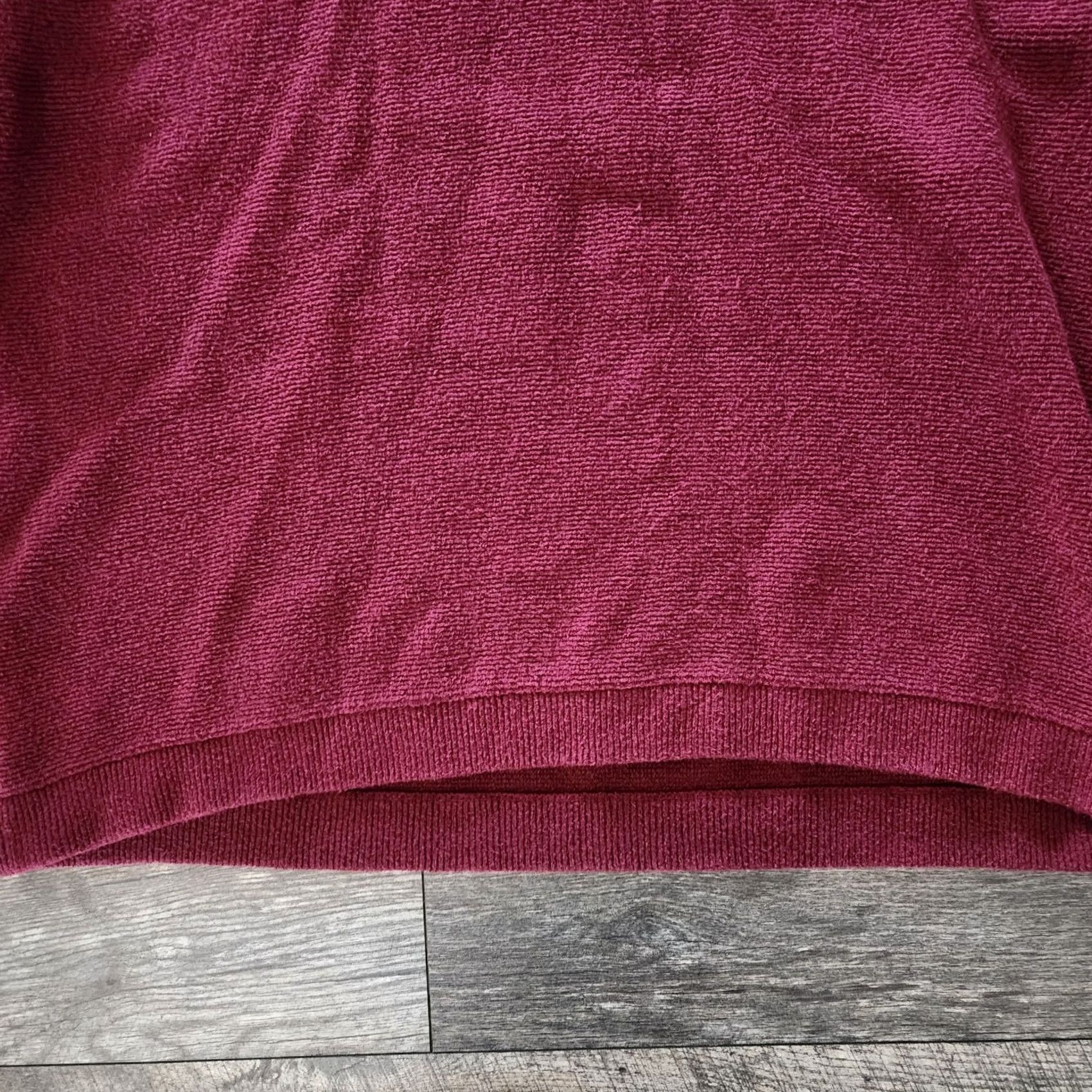 Free People VINTAGE Free People Pullover Sweater Chunky Burgundy Oversize Womens Size S Size S / US 4 / IT 40 - 2 Thumbnail