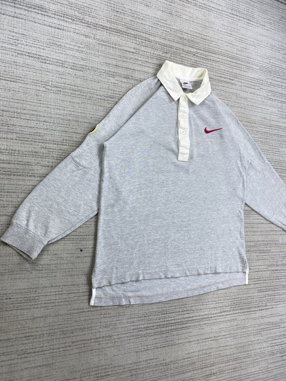 Nike 🔥Vintage 90s Nike Embroidery Logo Long Sleeve Polos Shirt Size US M / EU 48-50 / 2 - 5 Thumbnail