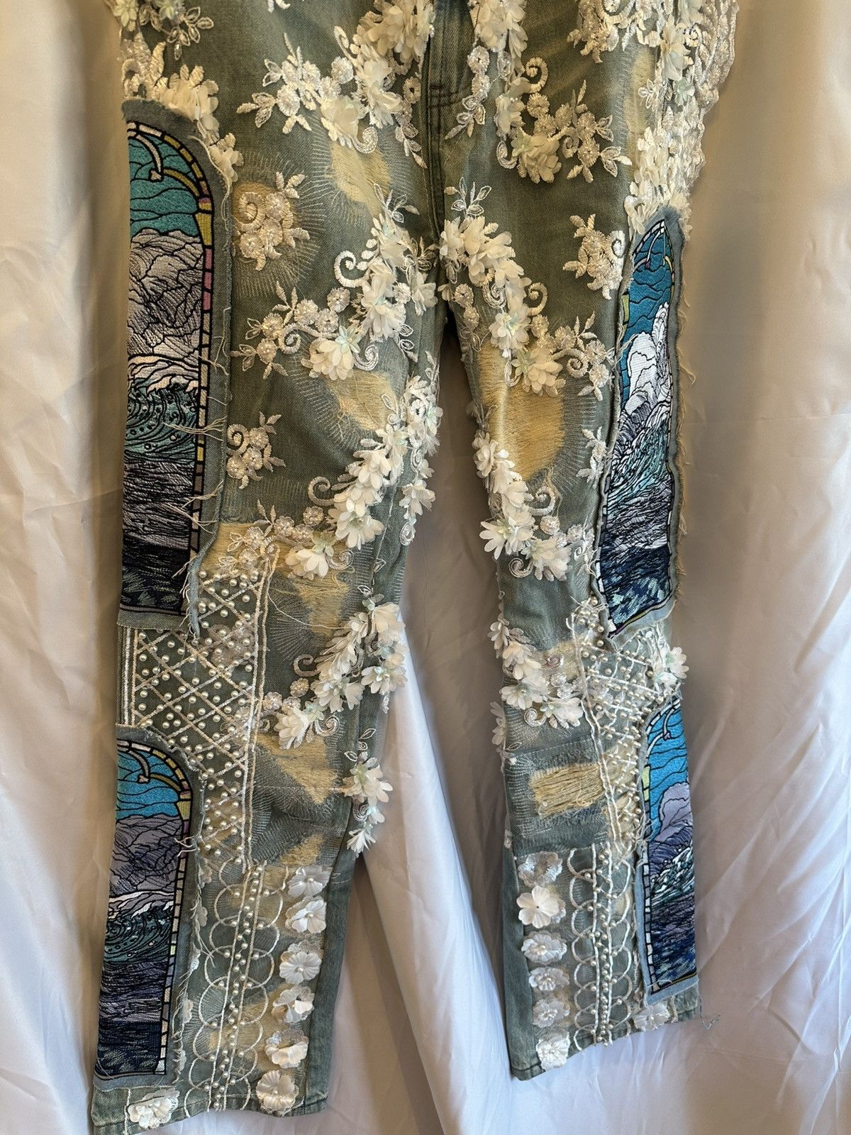 Who Decides War Who Decides War Floral Rare Denim Size US 32 / EU 48 - 2 Thumbnail