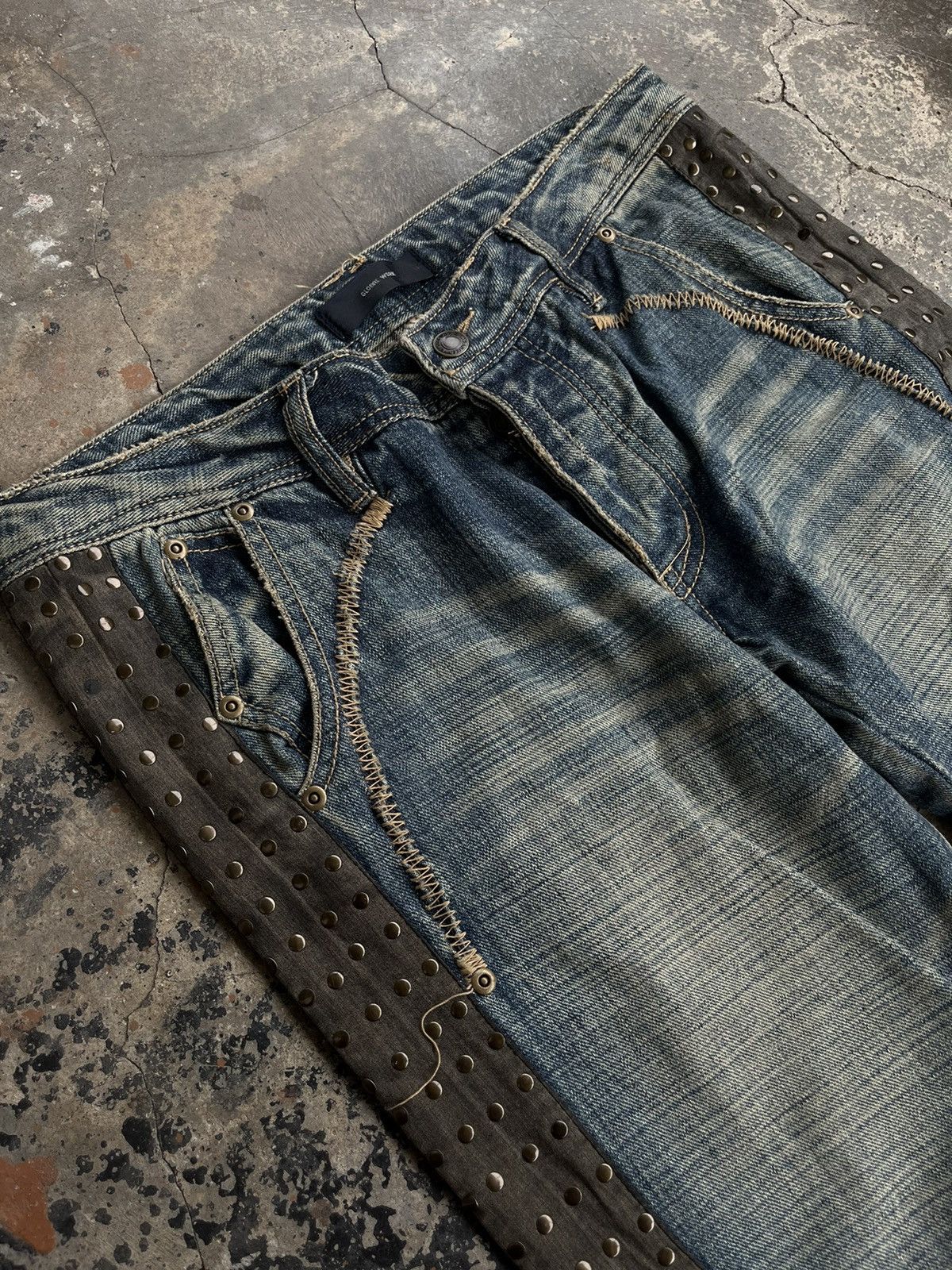 Isamu Katayama Backlash JAPANESE FLARE ZIPPER BOOT CUT DENIM PANTS PUNK STYLE GOTHIC Size US 32 / EU 48 - 7 Thumbnail