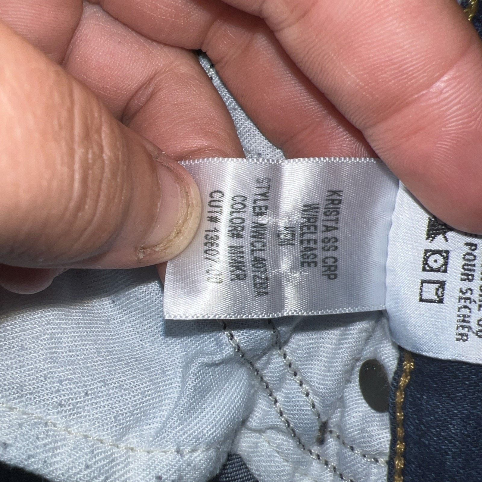 Hudson Hudson Jeans Womens Sz 24 Crop Raw Hem Low Rise Size 24" / US 00 / IT 34 - 6 Thumbnail