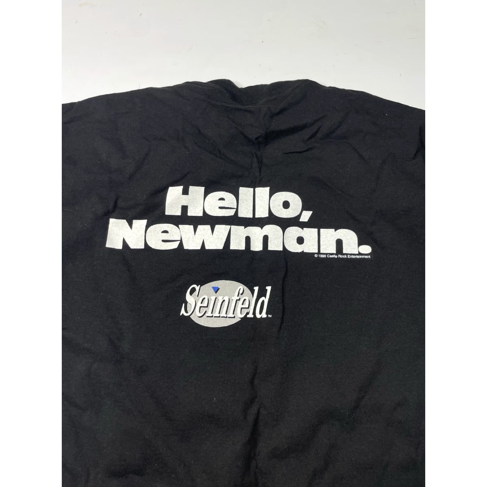 Delta VINTAGE 1996 Seinfeld T Shirt Hello Newman Black Mens L Double-Sided Shirts Mens Size US L / EU 52-54 / 3 - 8 Thumbnail
