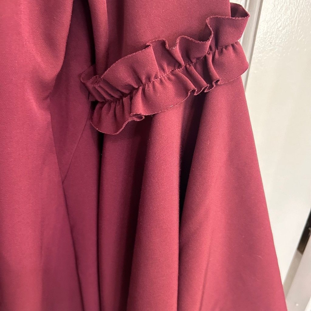 MILLY Women's Milly Dress Burgundy Size 8 Size M / US 6-8 / IT 42-44 - 3 Thumbnail
