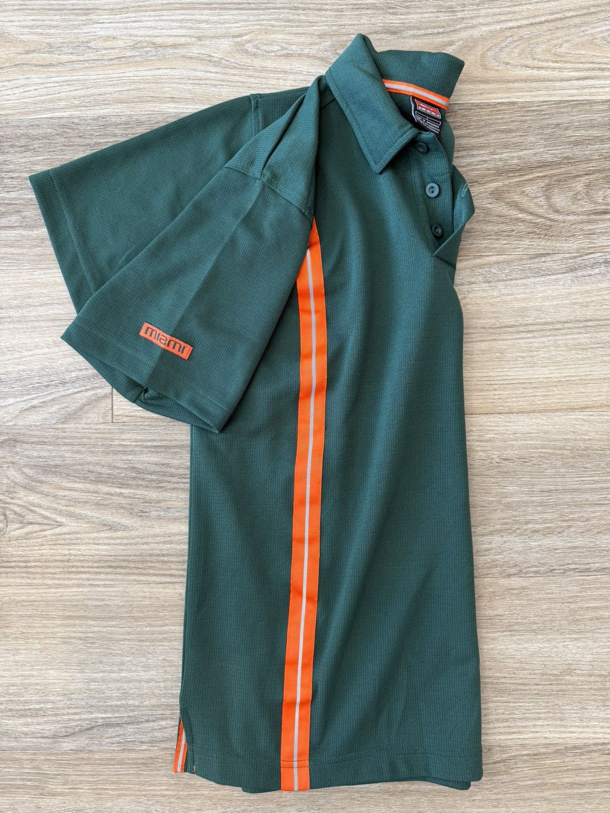 Nike Vintage Nike Miami Hurricanes Polo Size US L / EU 52-54 / 3 - 5 Thumbnail