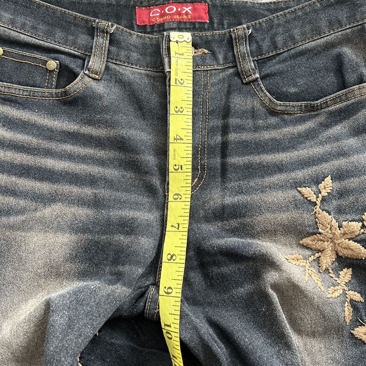 If Six Was Nine Y2k Flared Cox Embroidery Flower Pants Size US 28 / EU 44 - 14 Thumbnail