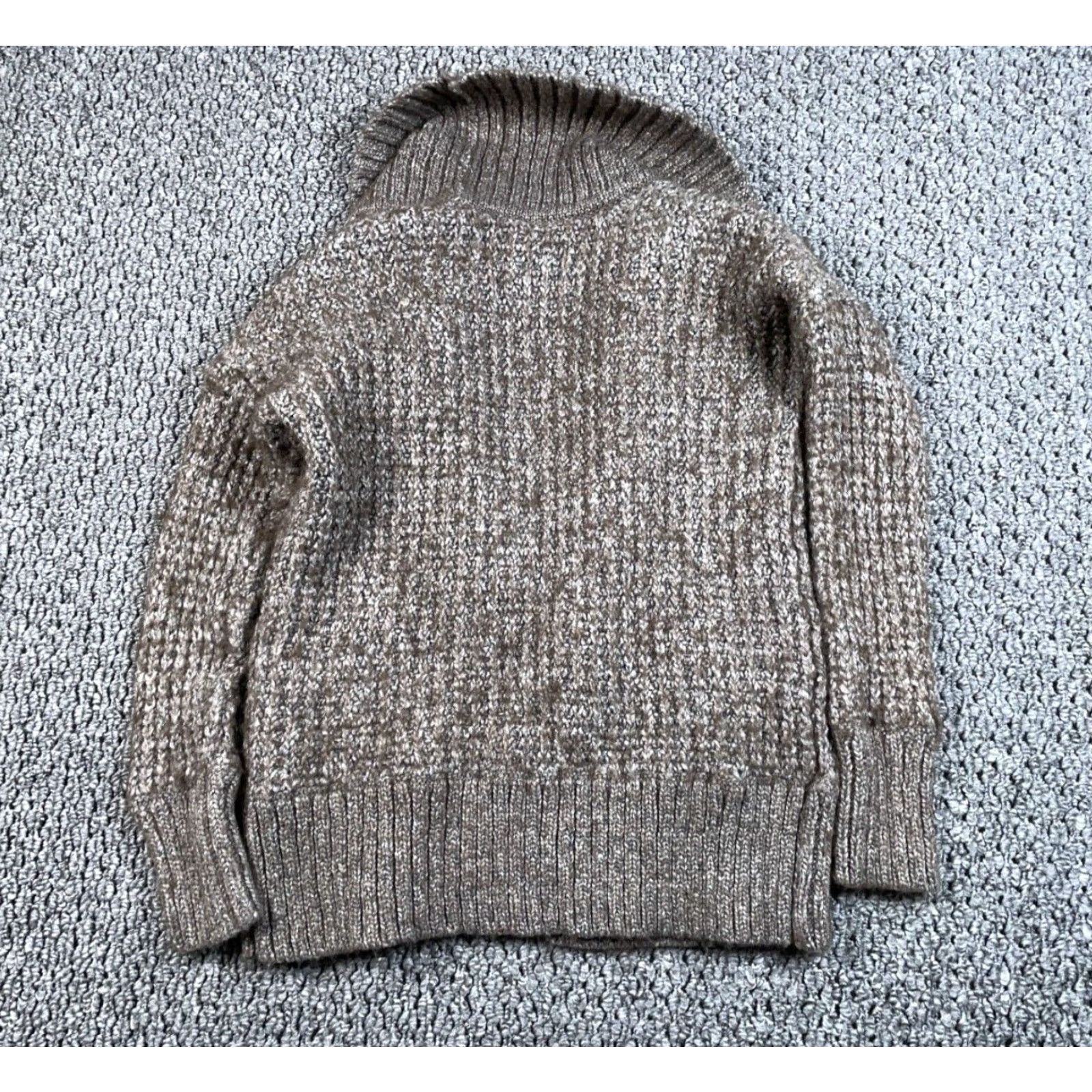 Club Monaco VINTAGE Club Monaco Wool Mohair Open Cardigan Women's XS Brown Chunky Knit Size XS / US 0-2 / IT 36-38 - 2 Thumbnail