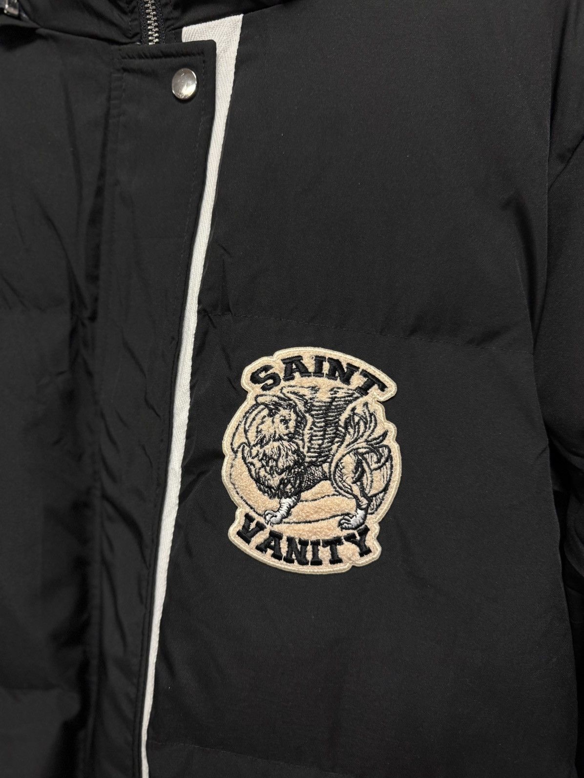 Saint Vanity Saint Vanity Puffer Jacket Black White RARE Size XL Size US XL / EU 56 / 4 - 6 Thumbnail