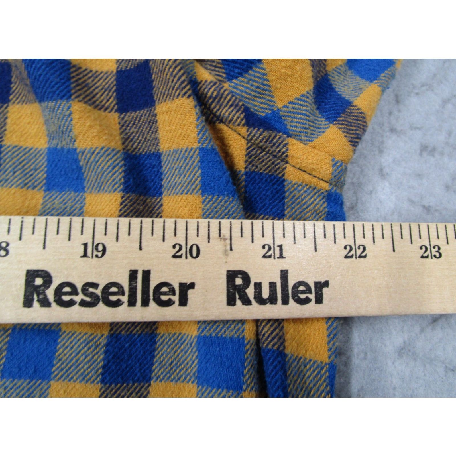 Outerknown Outerknown Shirt Mens Large Yellow Plaid Flannel Long Sleeve Button Up Organic Size US L / EU 52-54 / 3 - 6 Thumbnail