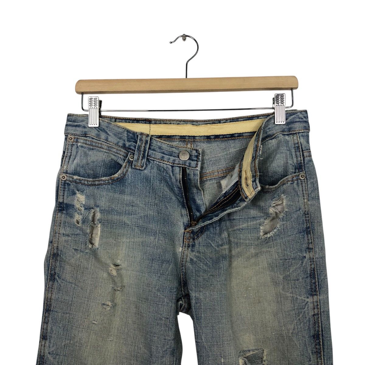 Japanese Brand Hysteric Glamour Vintage Distressed Straight Leg Denim Size 30" / US 8 / IT 44 - 19 Thumbnail