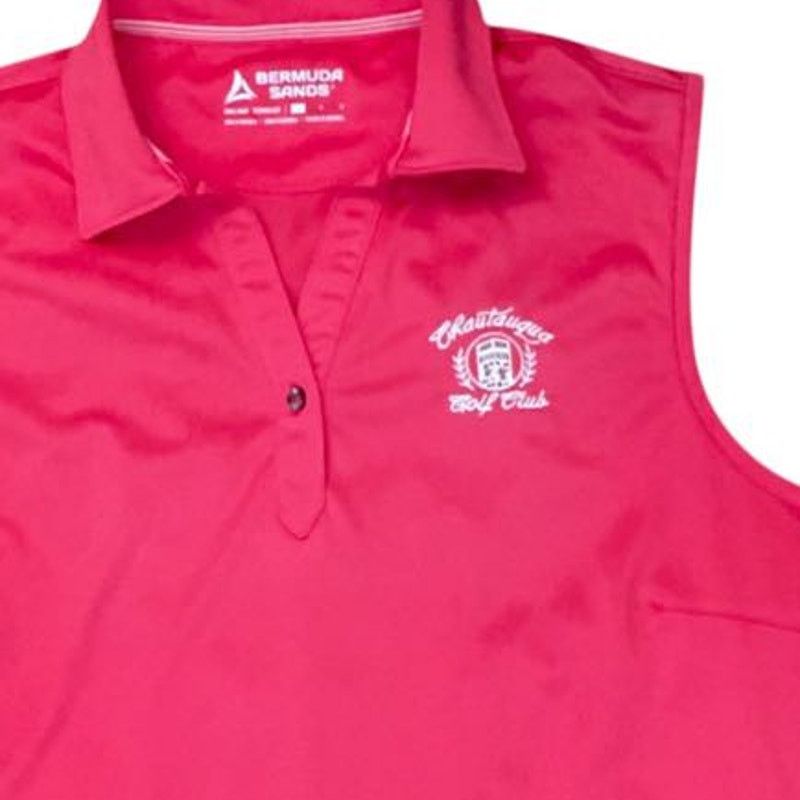 Other Chautauqua Lake Golf Club Sleeveless Polo Collar Pink Large Size L / US 10 / IT 46 - 3 Thumbnail