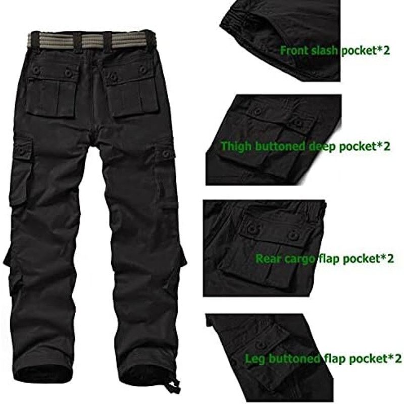 Other Women's Cotton Casual Military Army Cargo Combat Work Pants Size 34" / US 12 / IT 48 - 4 Thumbnail