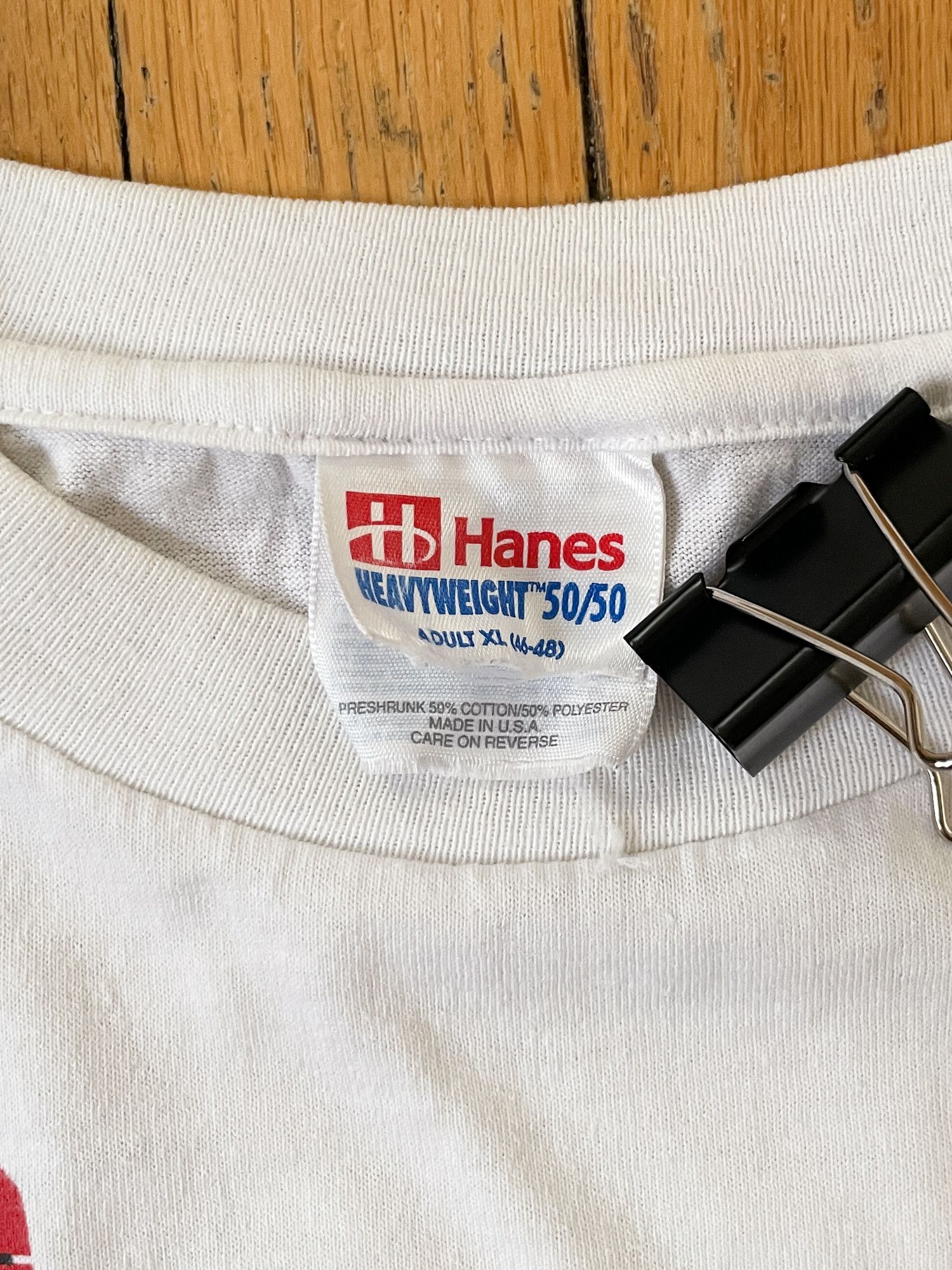 Hanes × Vintage 90s Single Stitch Boxy Faded The Master's Builders God Jesus Size US XL / EU 56 / 4 - 3 Thumbnail