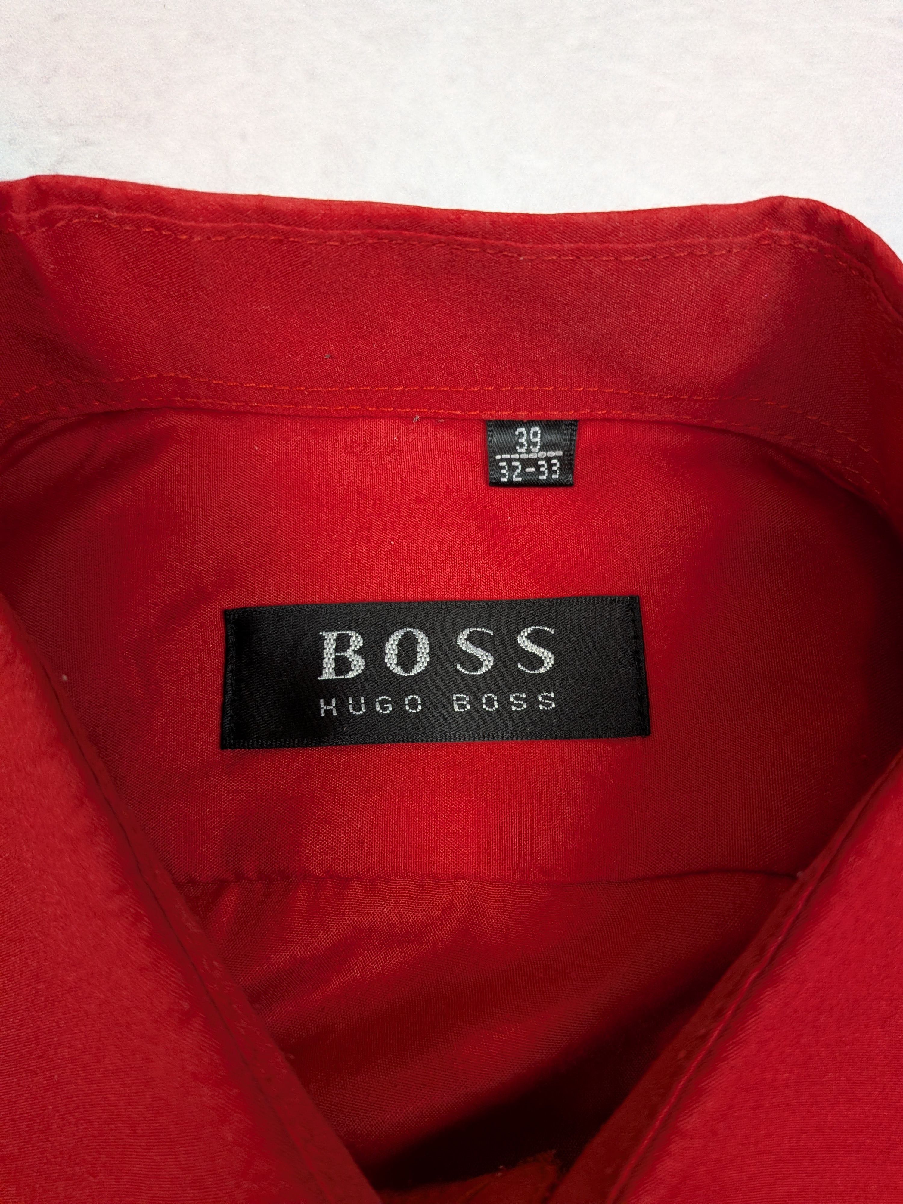 Hugo Boss Boss Hugo Boss Red Long Sleeve Formal Shirt Size M New Size US M / EU 48-50 / 2 - 6 Thumbnail