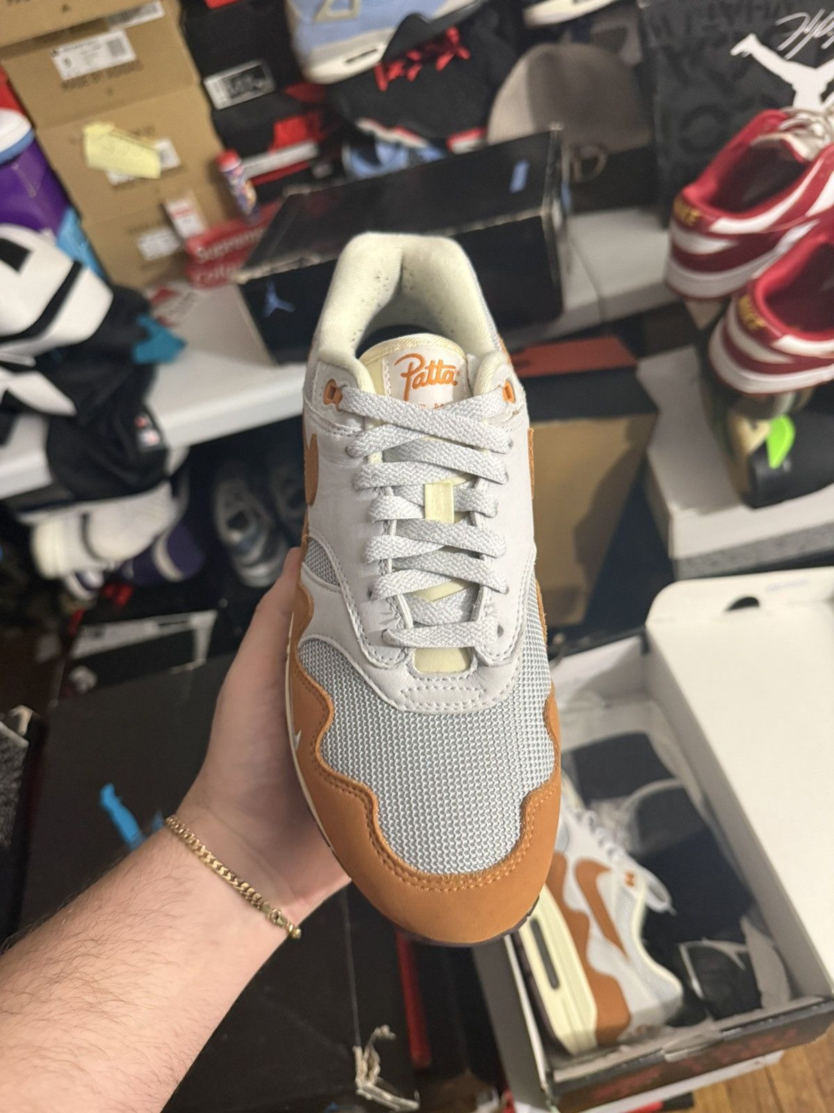 Nike × Patta Nike airmax 1 patta orange sz 7 Size US 7 / EU 40 - 2 Thumbnail