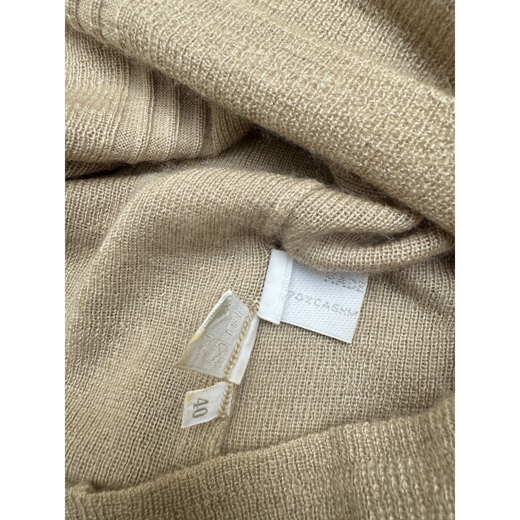 Prada Beige Cashmere Silk Short sleeves sweater Size XS / US 0-2 / IT 36-38 - 6 Thumbnail