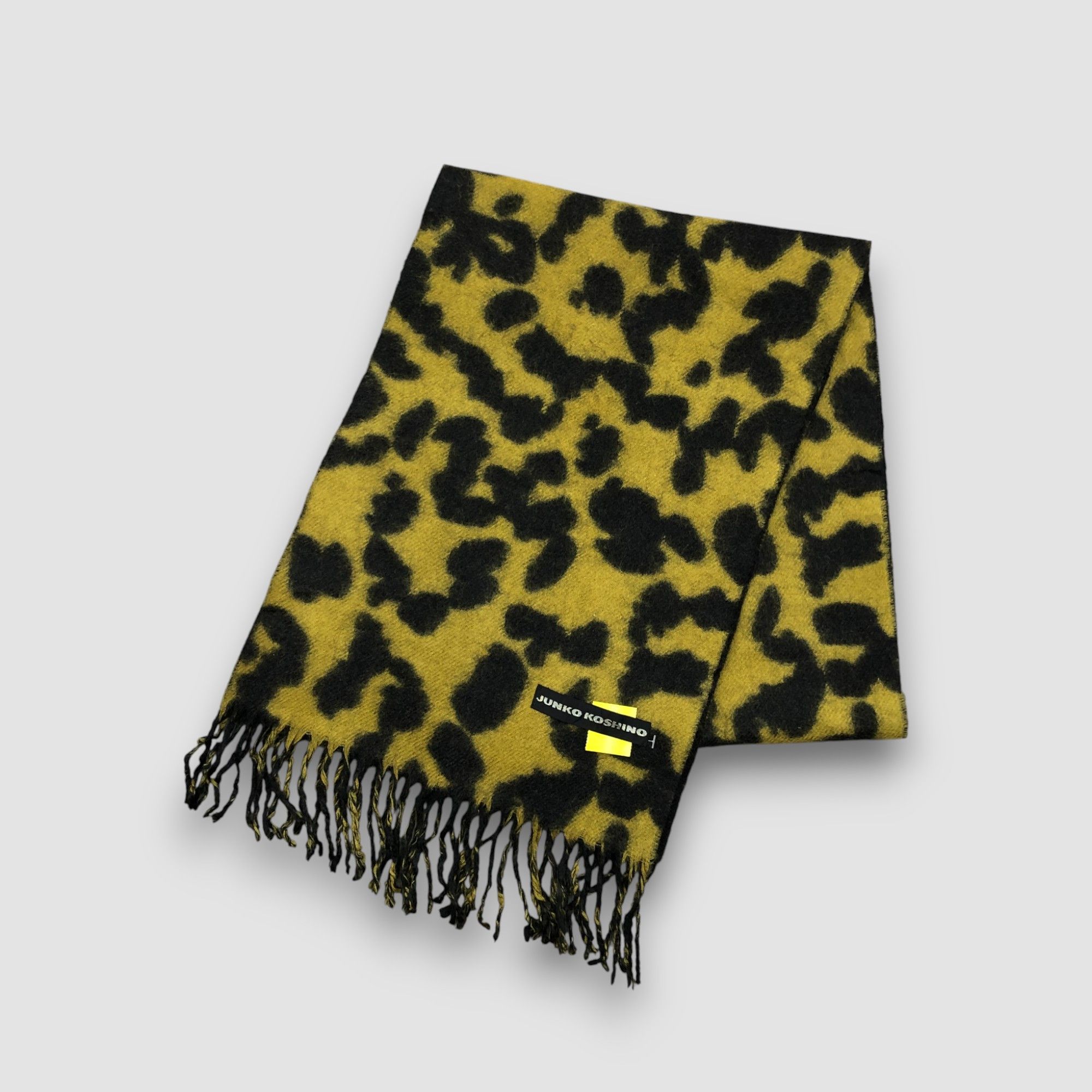 Junko Shimada Vintage Junko Koshino Scarf Muffler Wool Cashmere Scarves Size ONE SIZE - 3 Thumbnail