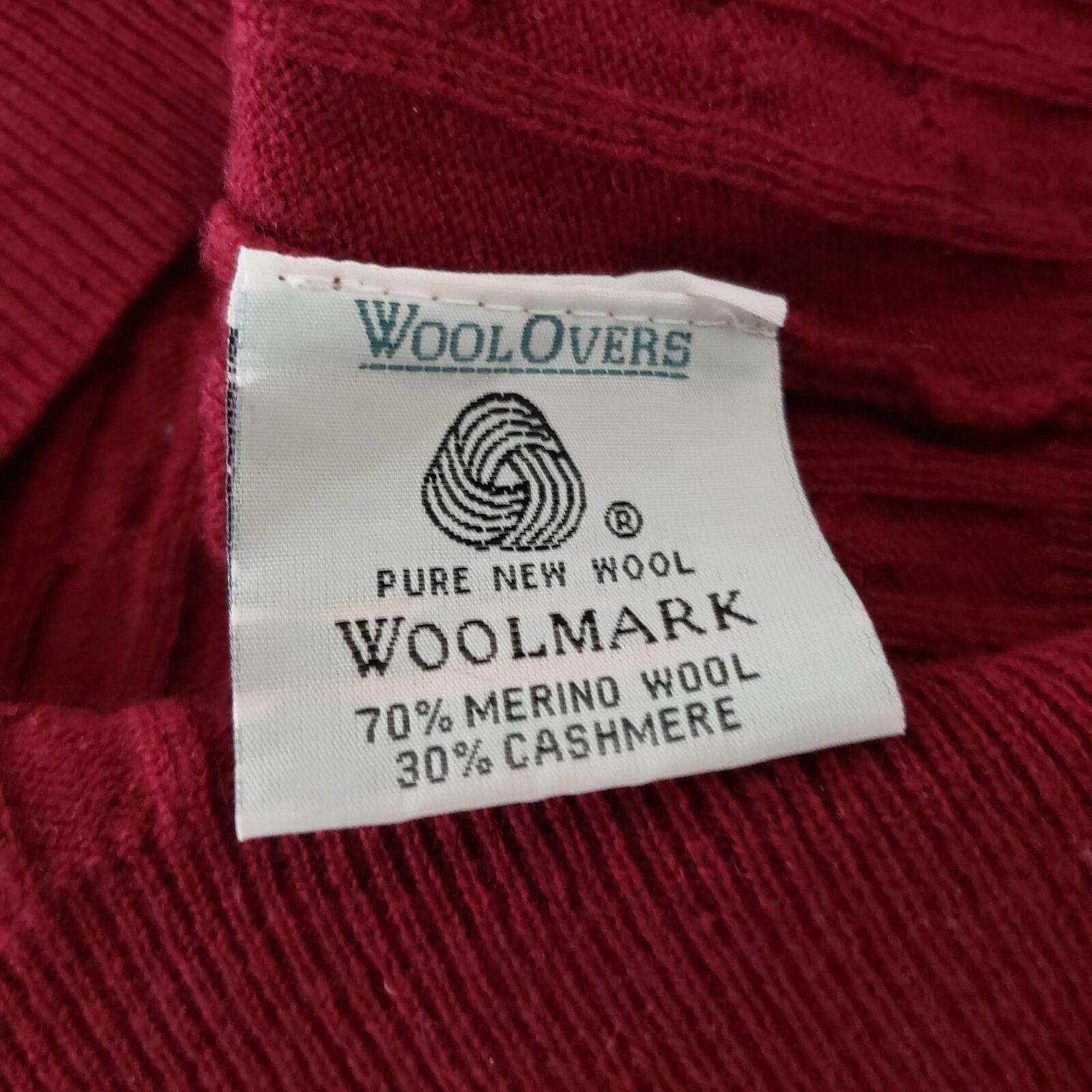Designer Woolovers Cable Knit Sweater Womens Sz Small Red Merino Wool Size S / US 4 / IT 40 - 8 Thumbnail