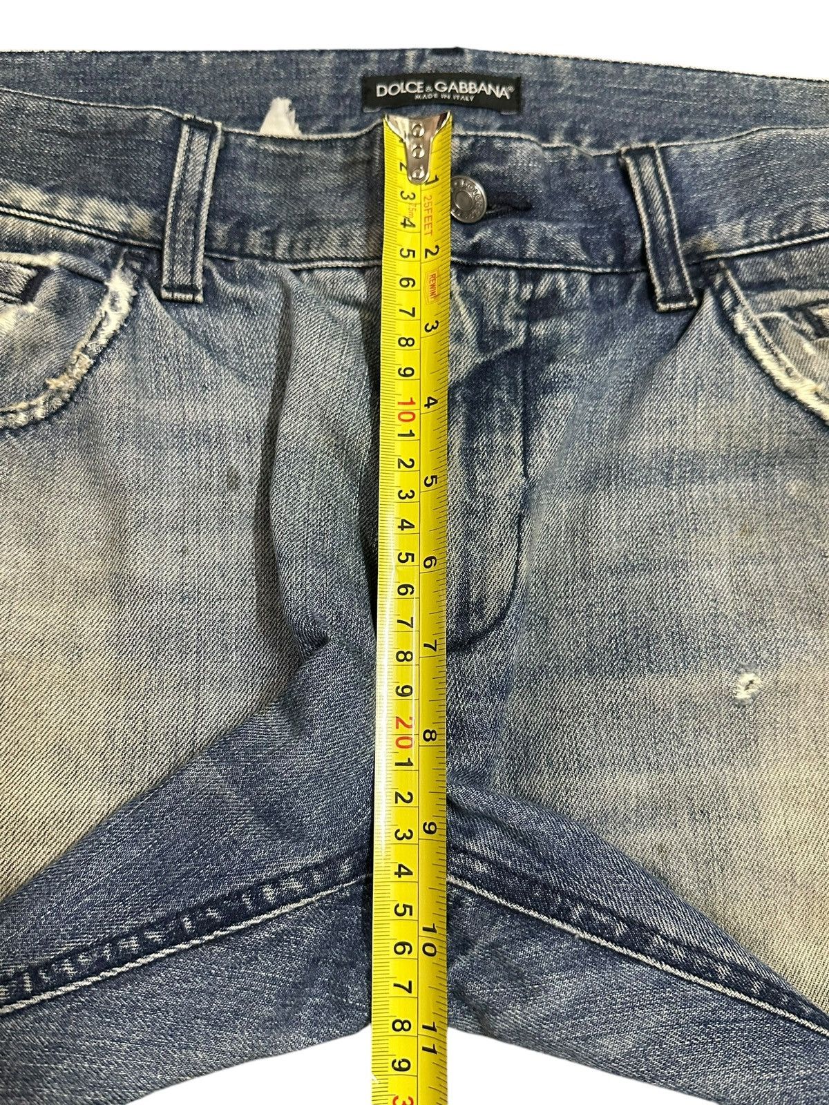 Dolce & Gabbana Vintage Dolce & Gabbana Mud Faded Wash Style Distress Jeans Size US 35 - 16 Thumbnail