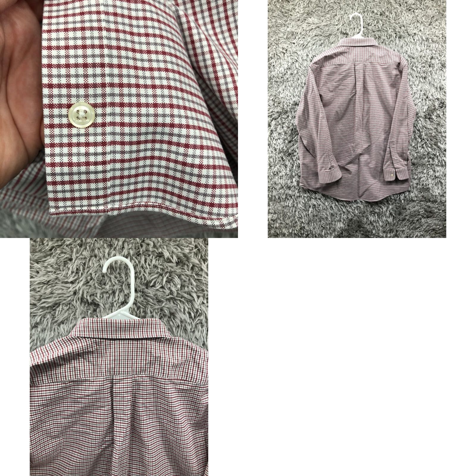 Vintage L.L. Bean Shirt Mens Red Plaid Long Sleeve Button-Down Collar Size 16 32 Regular Shirt Vintage? No Size US L / EU 52-54 / 3 - 8 Thumbnail