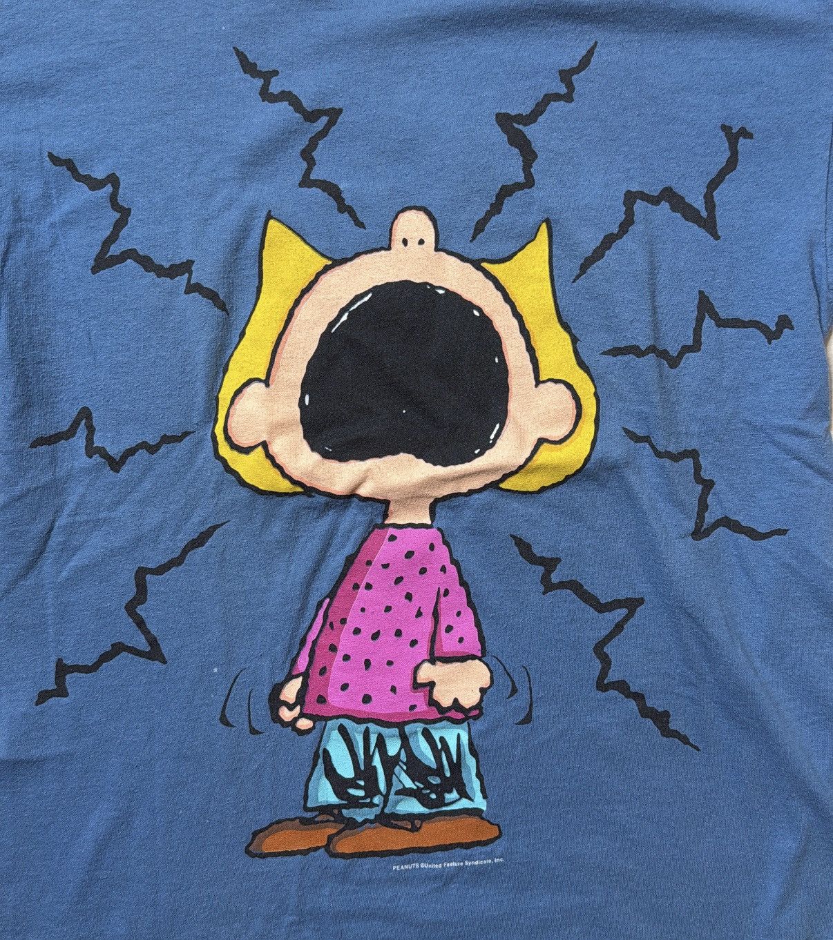Changes 90s Sally Brown "What Stress?" T-shirt Medium Size US M / EU 48-50 / 2 - 2 Thumbnail