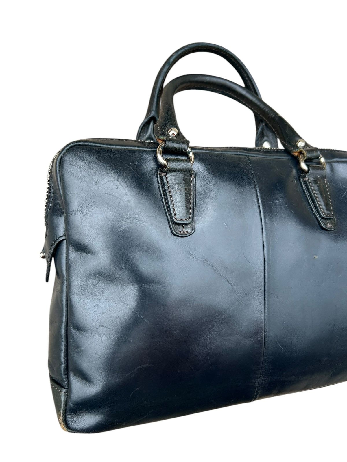 Kiefer neu Japan Distress Scratches Patina Leather Mini Bag