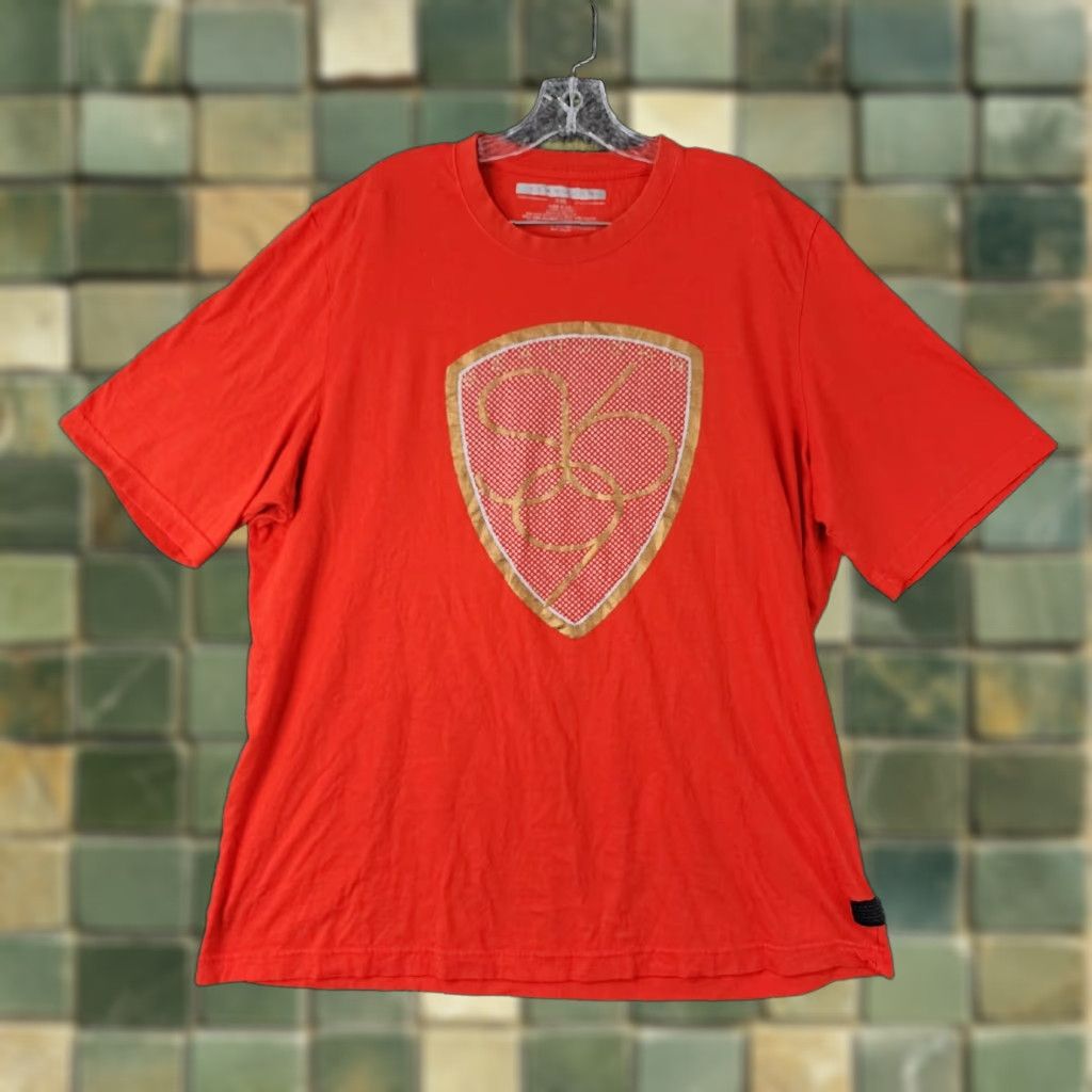 Sean John Sean John Shirt Mens 2XL Red Short Sleeve 100% Cotton Graphic Tee Size US 39 - 1 Thumbnail