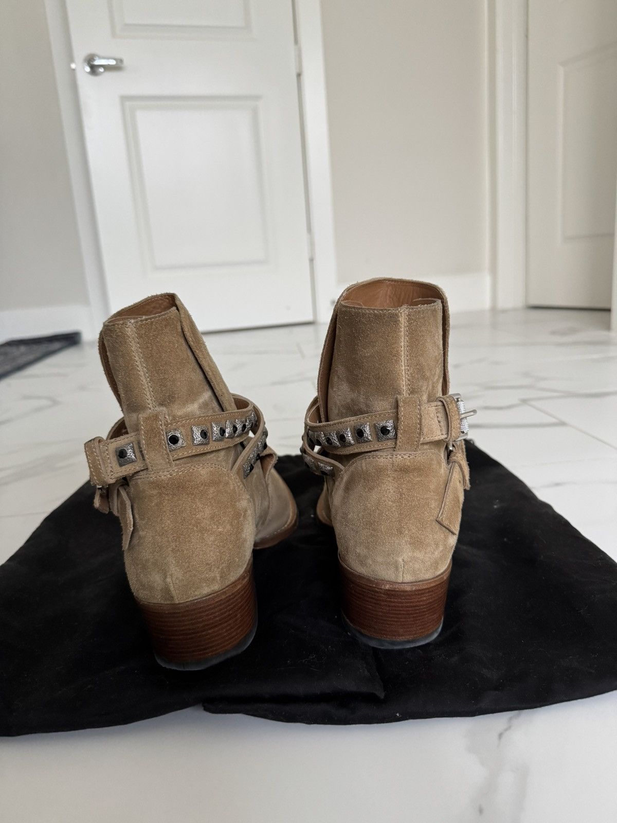 Amiri Tan Suede Jodhpur Conch Boots Size US 9 / EU 42 - 5 Thumbnail