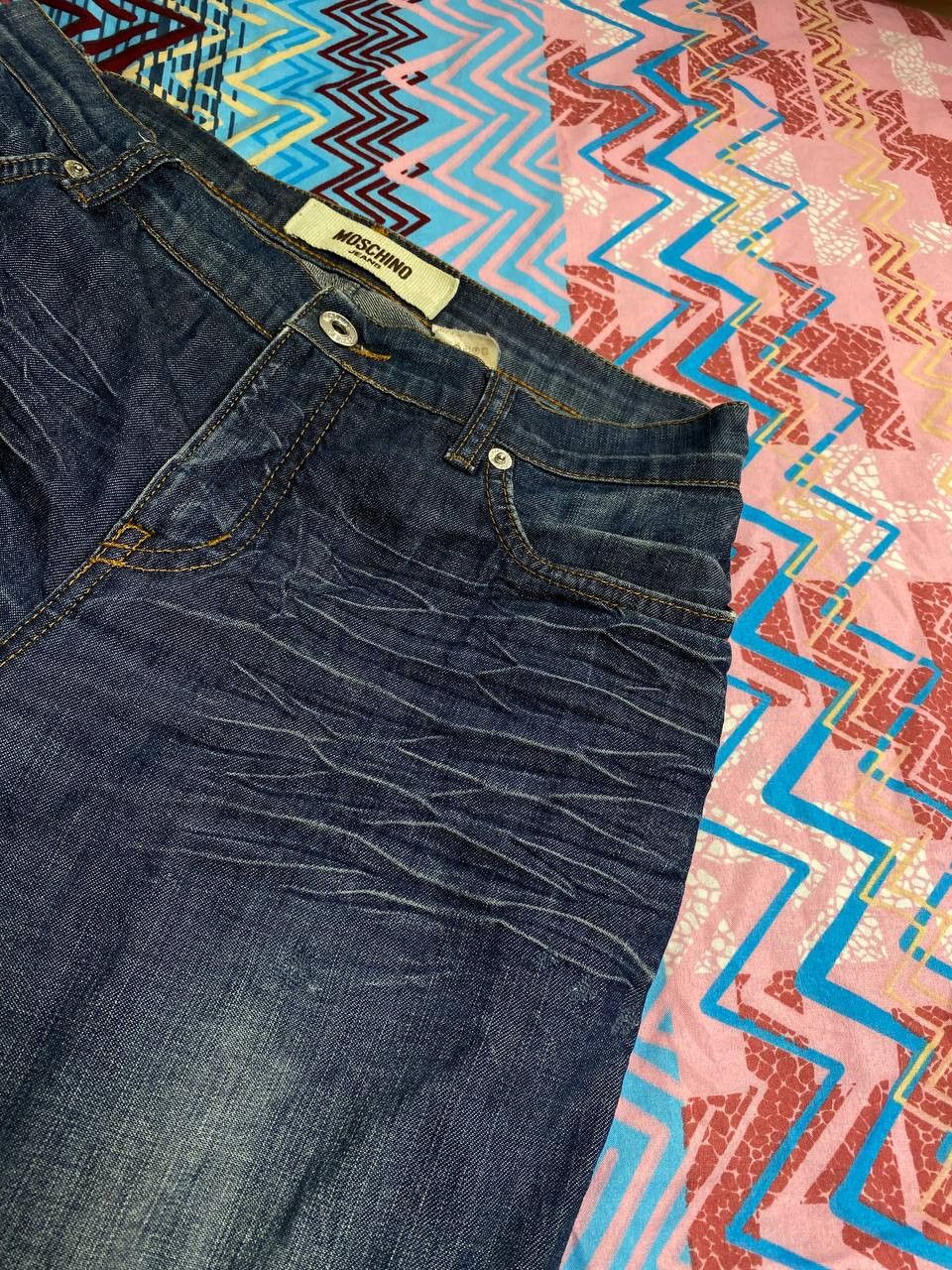JNCO × Moschino Vintage Moschino Baggy Wide Leg Buckle Back Jeans Size US 27 - 9 Thumbnail