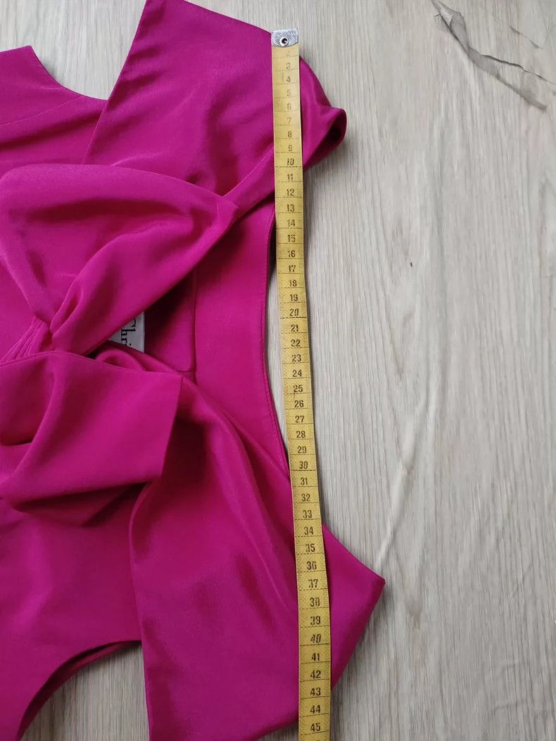 Dior Dior Rose-red silk bow short sleeves Size S / US 4 / IT 40 - 6 Thumbnail