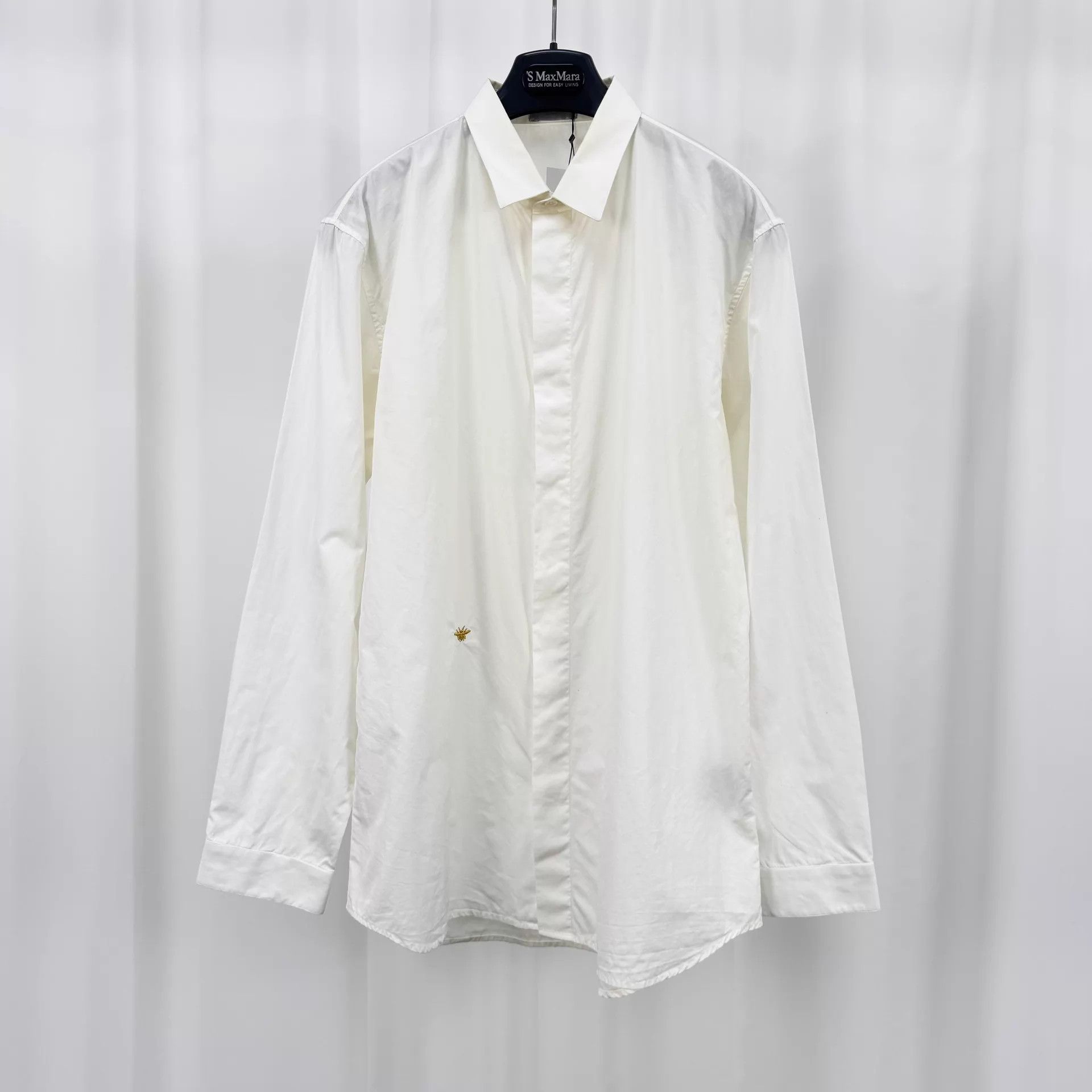 Dior Dior Gold Thread Bee Shirt 41 9/10 Collar Yellowing Size US S / EU 44-46 / 1 - 1 Thumbnail